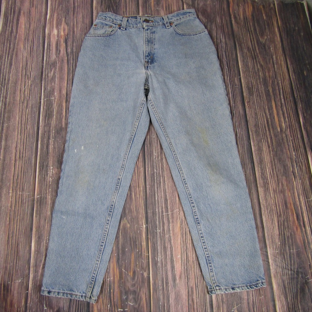 Levi's 550 Jeans Women 10 Pet M Light Blue Relaxed Tapered Leg High Rise Vintage